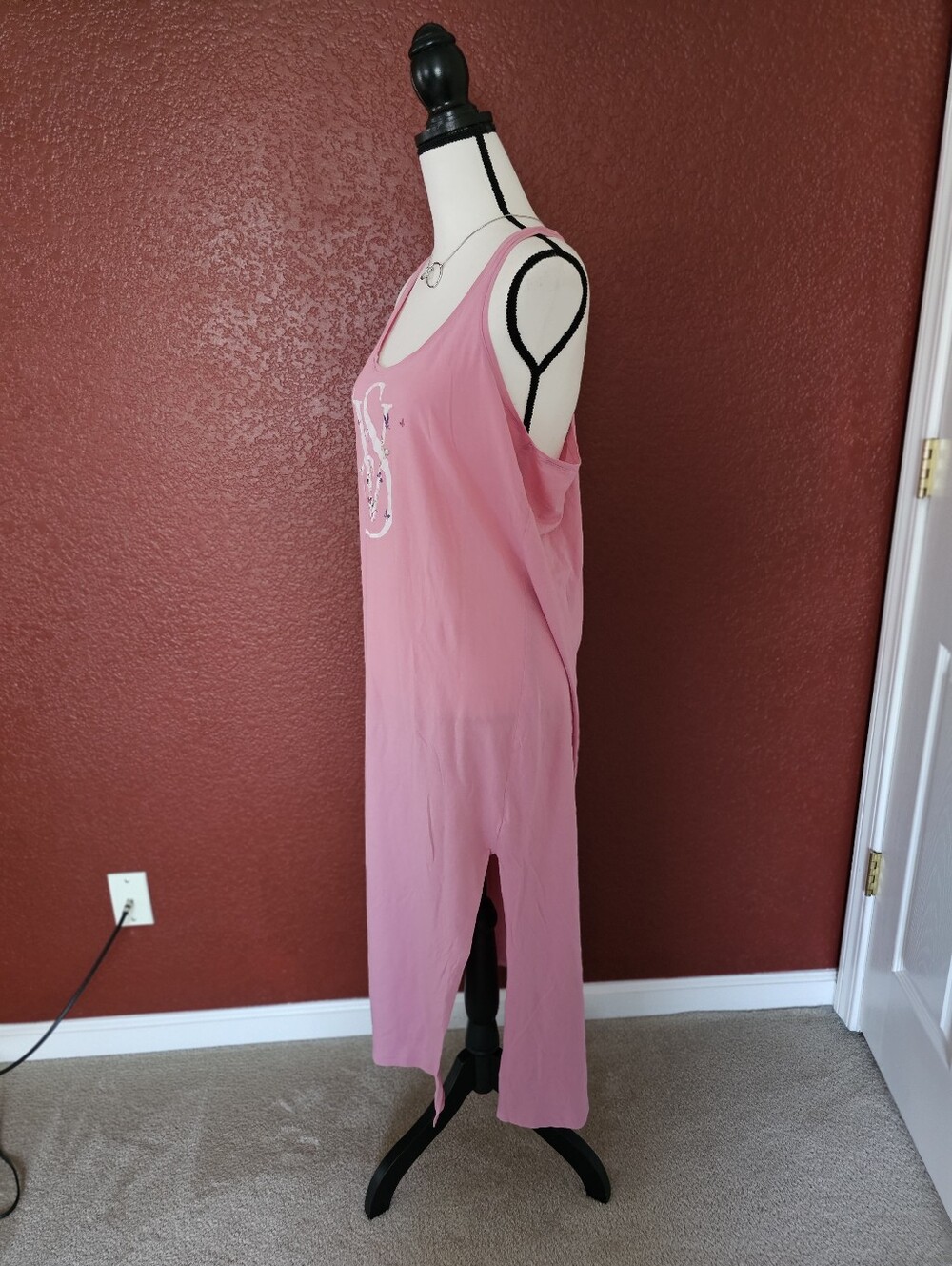 Victoria's Secret Pink Sleeveless Logo Sleep Maxi - Picture 4 of 8